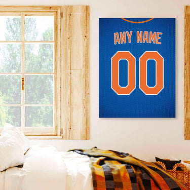 New York Jersey Custom Canvas Print Wall Art for Boy Girl Men Women Baseball Personalized Canvas Art